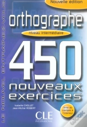 Capa do artigo Orthographe 450 Intermediaire Nouveauxexercices + Livret De Corriges
