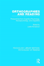 Orthographies And Reading - Preview