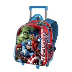 Capa do artigo Os Vingadores Dynamic Mochila 3D com Rodas Pequena, Multicolorido