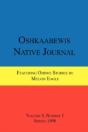 Oshkaabewis Native Journal (Vol. 5, No. 1) - Preview
