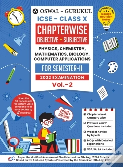 Capa do artigo Oswal-Gurukul Icse Chapterwise Objective & Subjective (Phys, Chem, Bio, Maths, Comp.App) Class 10 Semester Ii Exam 2022
