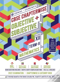 Capa do artigo Oswal-Gurukul Mathematics Chapterwise Objective + Subjective For Cbse Class 12 Term 2 Exam
