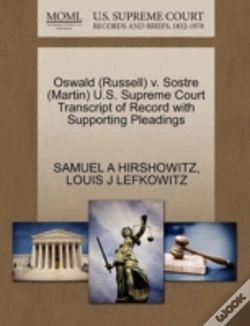 Capa do artigo Oswald (Russell) V. Sostre (Martin) U.S. Supreme Court Transcript Of Record With Supporting Pleadings