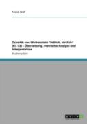 Oswalds Von Wolkenstein "Fraã‚Â¶Lich, Zaã‚Â¤Rtlich" (Kl. 53) Aã¢Â€Šâ¬"  Aã…Â€Œbersetzung, Metrische Analyse Und Interpretation