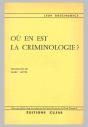 Où En Est La Criminologie ? - Preview