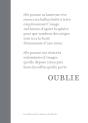 Oublie - Preview