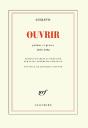 Ouvrir ; Poèmes Et Proses 1929-1996 - Preview