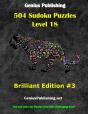 Over 500 Sudoku Puzzles Difficulty Level 18 Brilliant Edition #3 - Preview