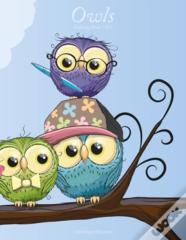 Owls Coloring Book 1 & 2