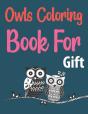 Owls Coloring Book For Gift - Preview