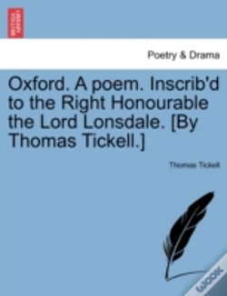 Capa do artigo Oxford. A Poem. Inscrib'D To The Right H