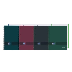 Capa do artigo A4 Hardcover Spiral Notebook Oxford Live&Go Grid Neutral Colors Assorted 80 Pages 90g 400186497