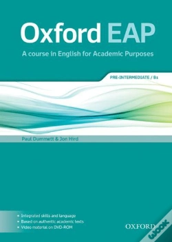 Capa do artigo Oxford Eap: Pre-Intermediate/B1: Student'S Book And Dvd-Rom Pack