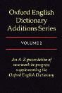 Oxford English Dictionary Additions Series: Volume 2 - Preview