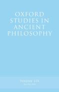 Oxford Studies In Ancient Philosophy, Volume 59
