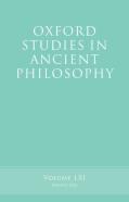 Oxford Studies In Ancient Philosophy, Volume 61