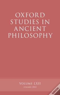 Capa do artigo Oxford Studies In Ancient Philosophy, Volume 62