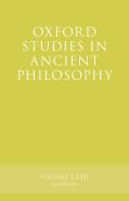 Oxford Studies In Ancient Philosophy, Volume 63