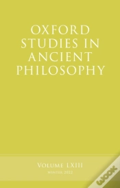 Capa do artigo Oxford Studies In Ancient Philosophy, Volume 63