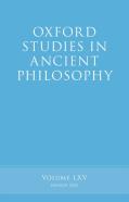 Oxford Studies In Ancient Philosophy