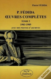 Capa do artigo P. Fédida Oeuvres Complètes 1983-1985