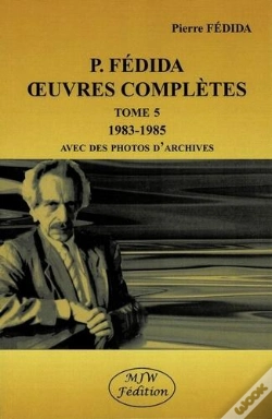 Capa do artigo P. Fédida Oeuvres Complètes 1983-1985