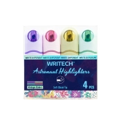 Capa do artigo Pack 4 Sublinhadores Writech Astronaut Vintage