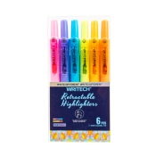 Capa do artigo Pack 6 Sublinhadores Writech Retrátil Pastel