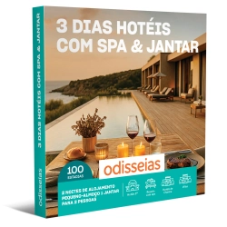 Capa do artigo Pack Presente Odisseias - 3 Dias Hotéis & SPA com Jantar | Experiência 1 noite | SPA e Jantar | 2 pessoas