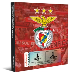 Capa do artigo Pack Presente Odisseias - Sport Lisboa e Benfica: Bilhete e Cachecol | Experiência para 1 pessoa