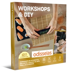 Capa do artigo Pack Presente Odisseias - Workshops & DIY | Experiência para 1 ou 2 pessoas