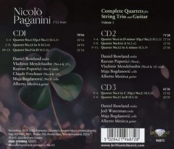 Capa do artigo Paganini: Complete Quartets for String Trio and Guitar - CD