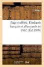 Page Oubliee. Etudiants Francais Et Allemands En 1867 - Preview