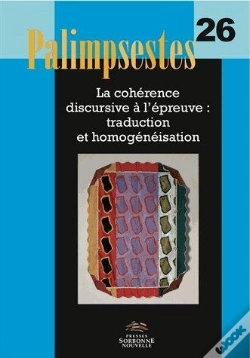 Capa do artigo Palimpsestes, No 26/2013. La Coherence Discursive À L'Épruece : Tradu