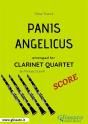 Panis Angelicus - Clarinet Quartet Score - Preview