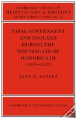 Capa do artigo Papal Government And England During The Pontificate Of Honorius Iii (1216â€“1227)