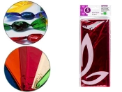 Capa do artigo Papel celofane liderpapel 50x70 cm 22gr bolsa de 5 folhas rosa