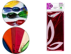 Capa do artigo Papel celofane liderpapel 50x70 cm 22gr bolsa de 5 folhas rosa