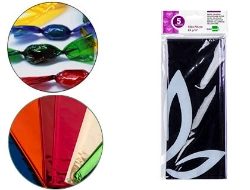 Capa do artigo Papel celofane liderpapel 50x70 cm 22gr bolsa de 5 folhas violeta