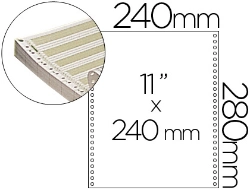 Capa do artigo Papel continuo 240 mmx11'', pautado com 2500 folhas 1 via