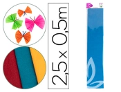 Capa do artigo Papel crepe em celofane liderpapel 50 cm x 2,5 m azul classico