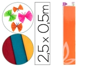 Capa do artigo Papel crepe em celofane liderpapel 50 cm x 2,5 m laranja classico