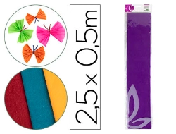 Capa do artigo Papel crepe em celofane liderpapel 50 cm x 2,5 m violeta escuro classico