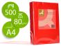 Papel de Cor A4 Q-Connect - Vermelho intenso. 500 folhas - Preview
