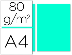 Capa do artigo Papel de cor liderpapel din a4 80 gr turquesa resma de 100 folhas