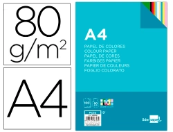 Capa do artigo Papel De Cor Liderpapel - Din A4 Pack 100 folhas - 10 cores x 10 folhas