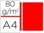 Papel de cor Liderpapel Din A4 - Pack 100 Folhas - Vermelho - Preview