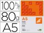 Papel de escrita 80 grs. liderpapel, liso a5, 100 folhas - Preview