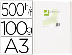 Capa do artigo Papel fotocopia ultra white q-connect din a3 100 gr pack de 500 folhas