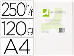 Capa do artigo Papel fotocopia ultra white q-connect din a4 120 gr pack de 250 folhas
